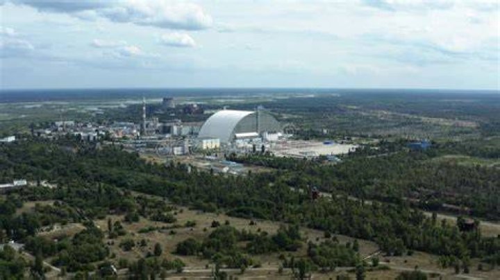 Aerial View Of Reactor 4 In 1986