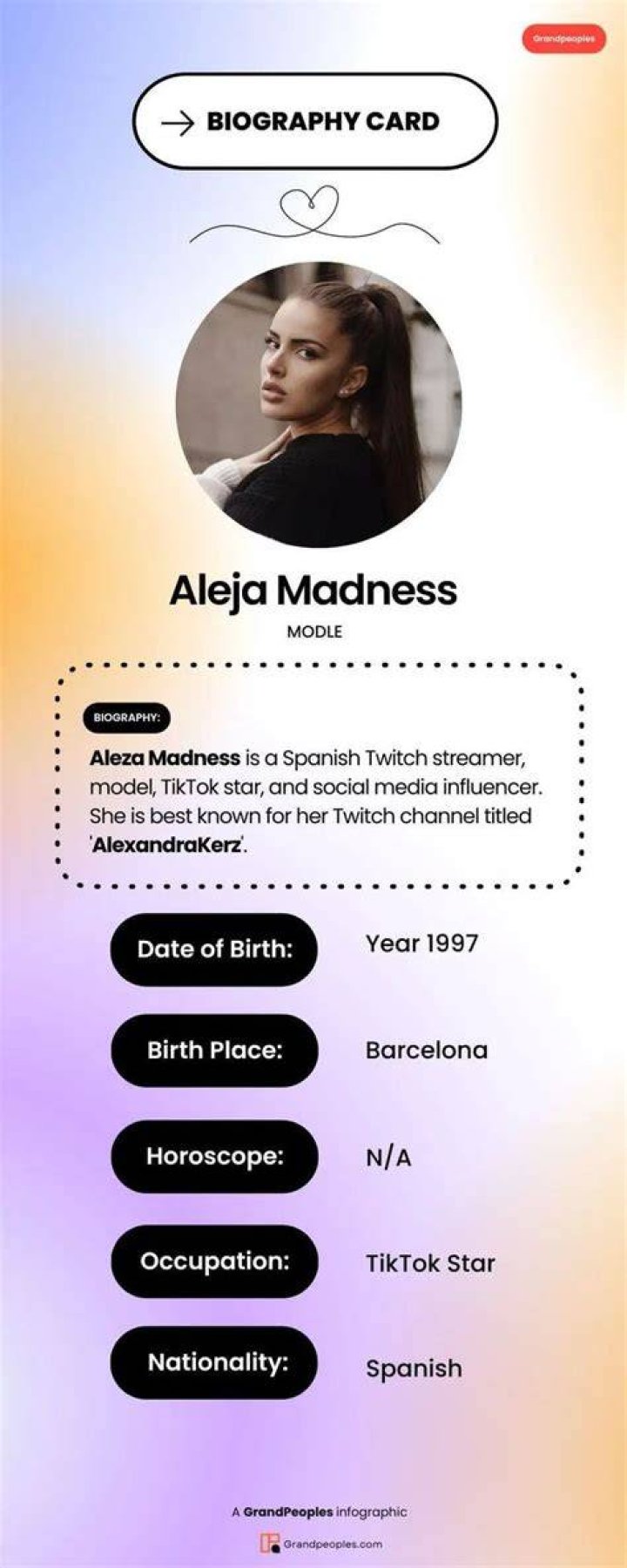 Aleja Madness's official Instagram account