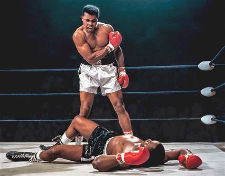 Ali About To Knock Out Liston