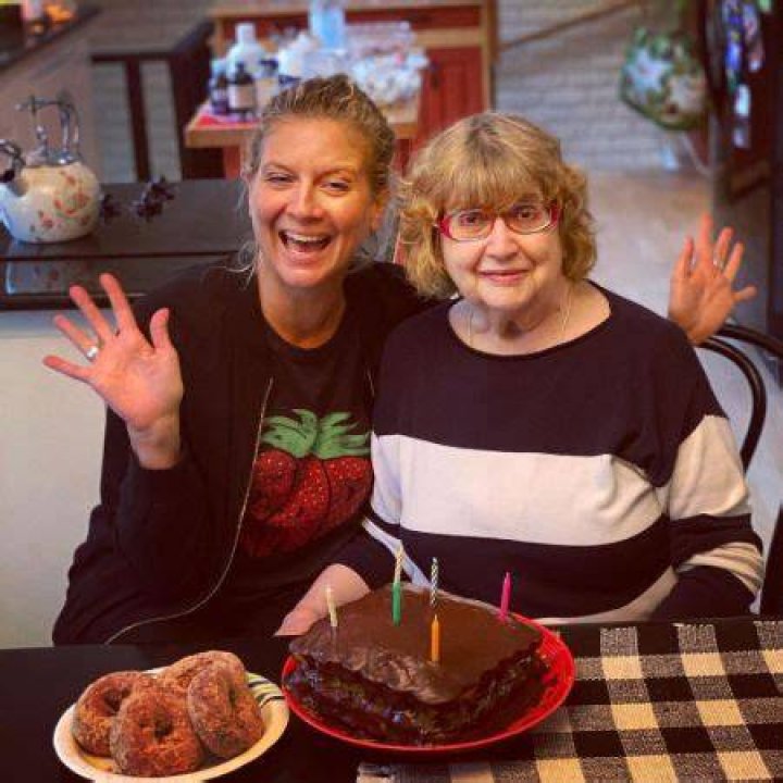 Amanda Freitag with her mother