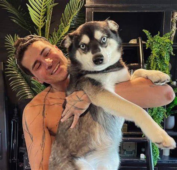 Anthony Padilla adores his pet dog