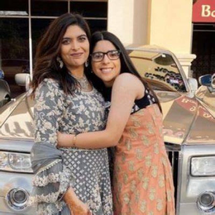 Azreena Tejani with her sister