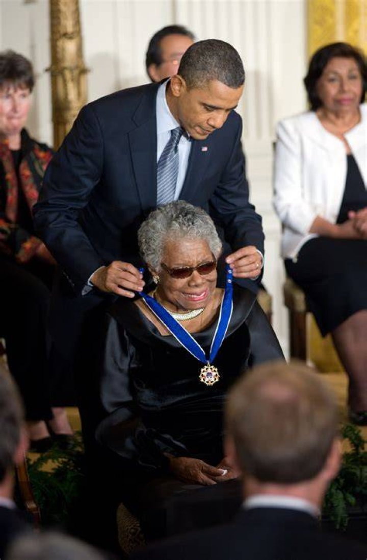 Barack Obama And Maya Angelou