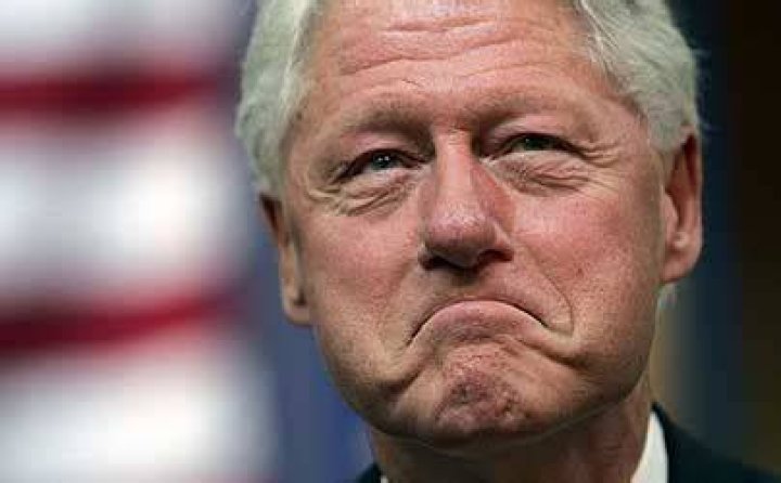 Bill Clinton Frowning