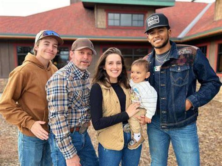 Brandon with his family