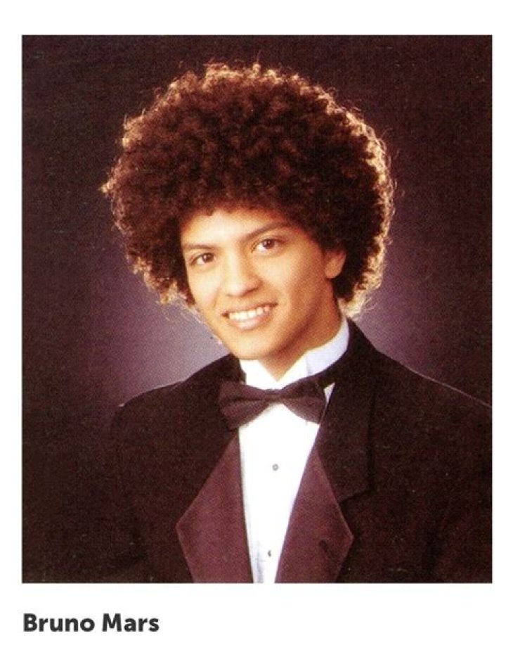 Bruno Mars Awesome Yearbook Photo