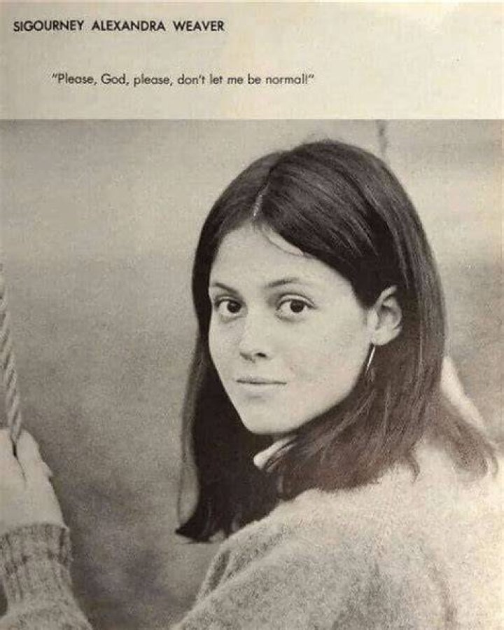 Celebrity Yearbook Photos Sigourney Weaver