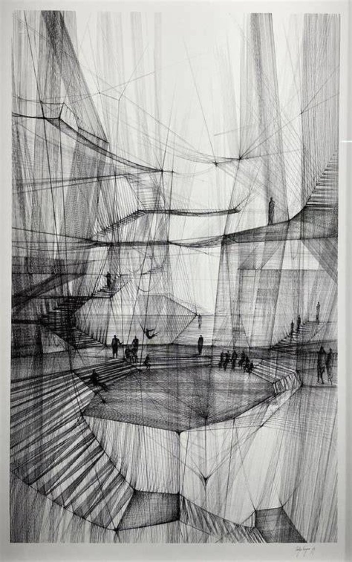 Concept Drawing Inside A Black Hole