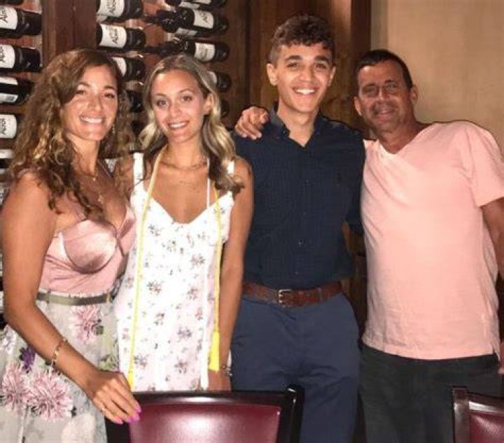 David Iacono with his father mother and sister