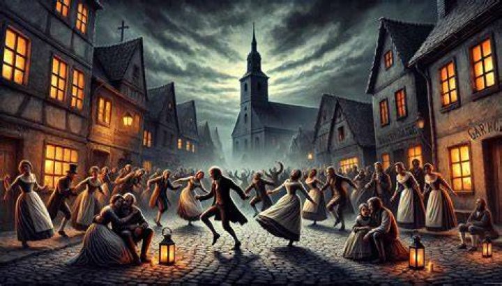 Depiction Of The Dancing Plague Of 1518