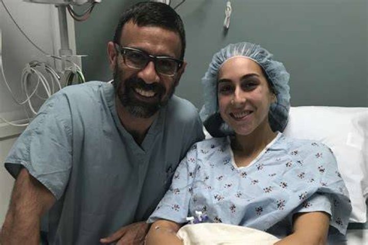 Dr. Reza Jarrahy with his ex-wife Geena Davis, kids Alizeh Keshvar Davis Jarrahy, Kian William Jarrahy and Kaiis Steven Jarrahy