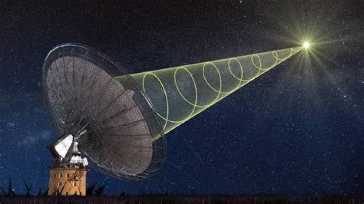 Fast Radio Burst Illustration