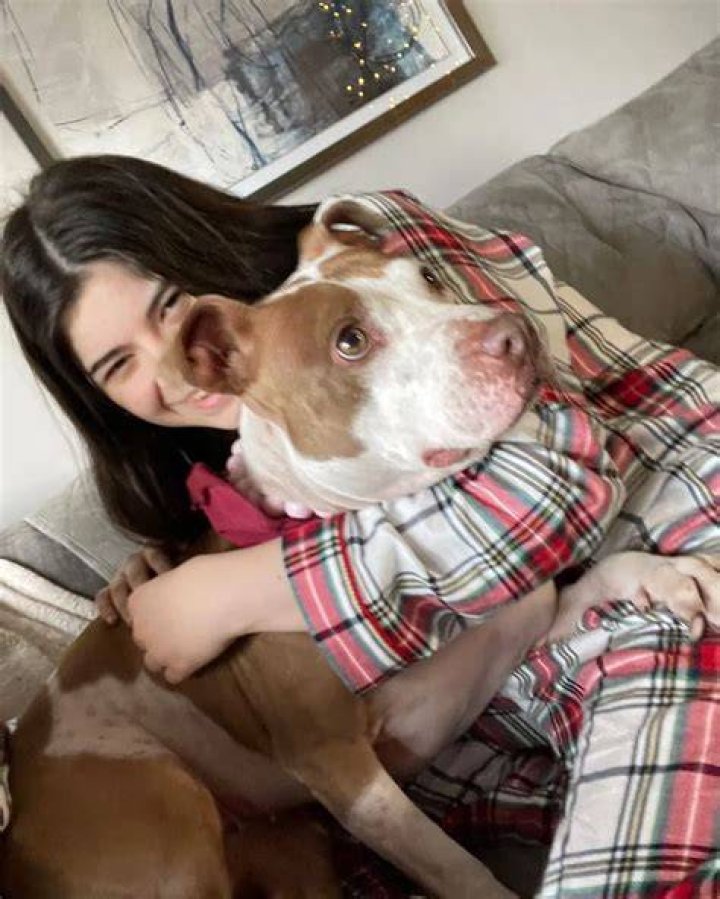 Gabriella with her pet dog