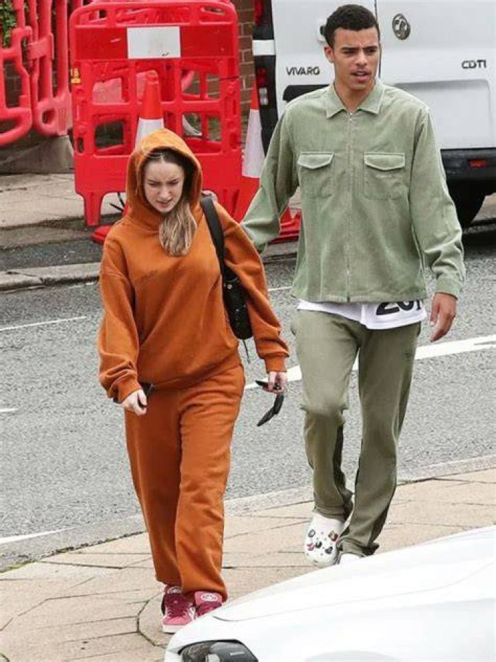 Harriet with her ex-partner Mason Greenwood