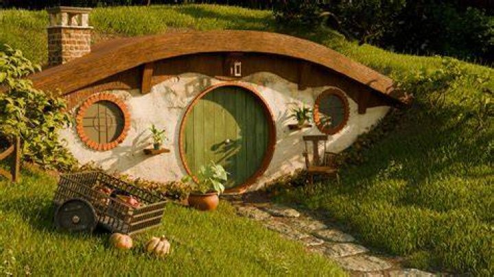 Hobbit Home Lit Up