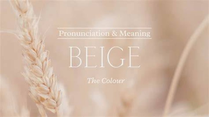 How to pronounce beige