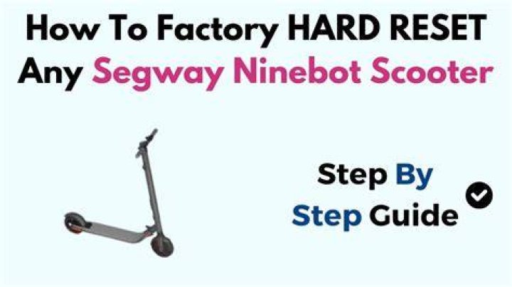 How to reset ninebot es2