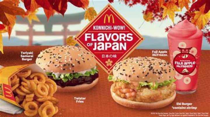 International McDonalds Menus Japan
