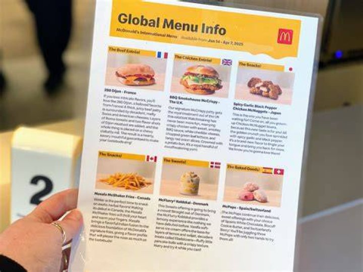 International McDonalds Menus Spain