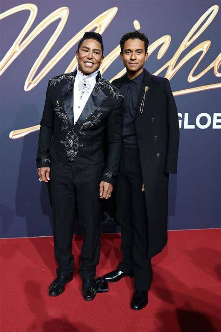 Jaafar with his dad Jermaine Jackson