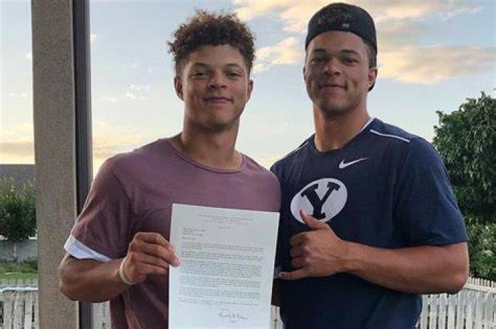 Jaren Hall with his brother Dawson Hall