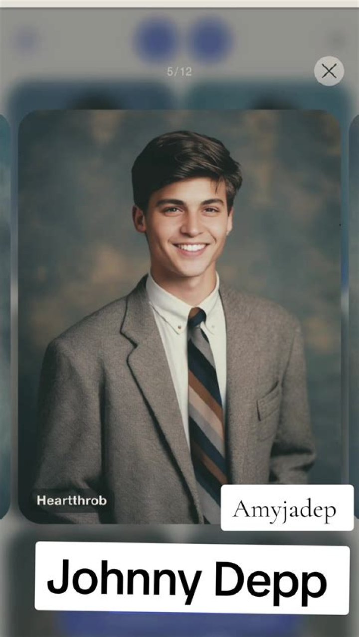 Johnny Depp School Yearbook Photo