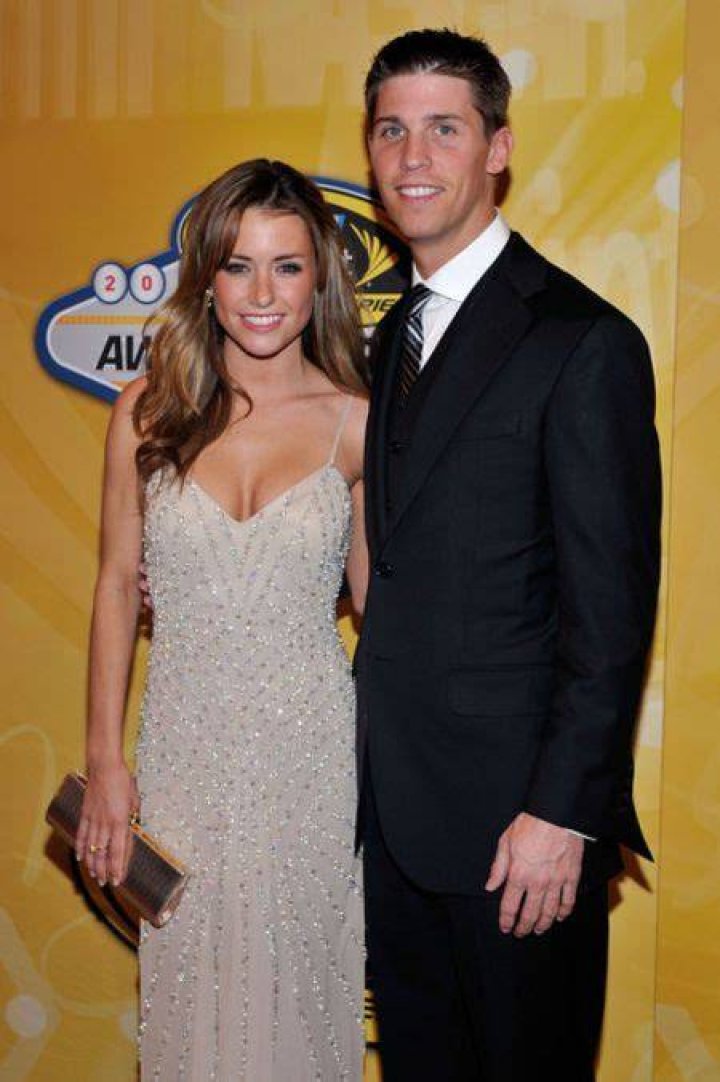 Jordan Fish and her boyfriend Denny Hamlin