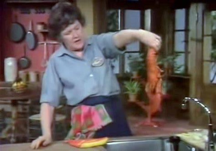 Julia Child Handling Lobster