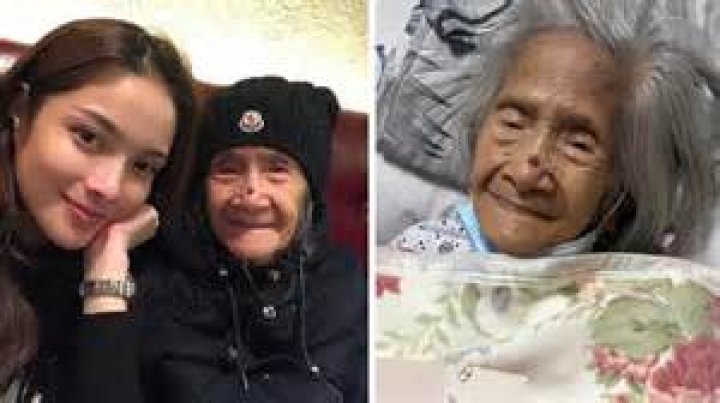 Kazel Kinouchi with grandmother