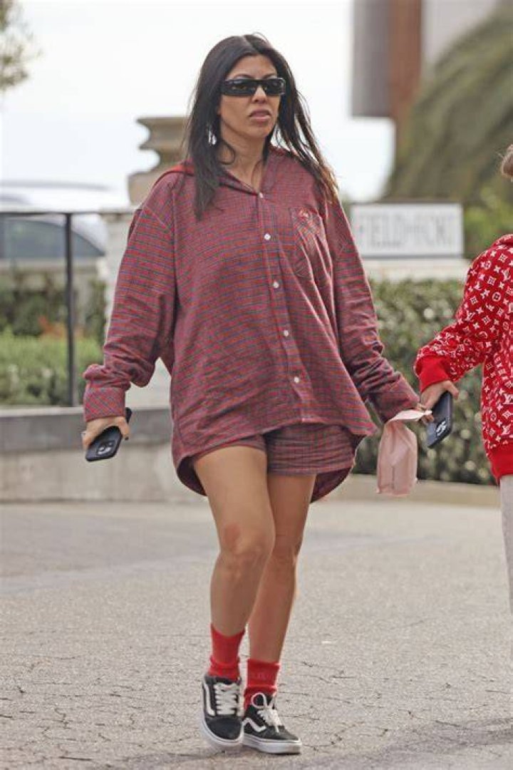 Kourtney Kardashian has lunch with Scott Disick and Sofia Richie while on vacation together in Santa Barbara