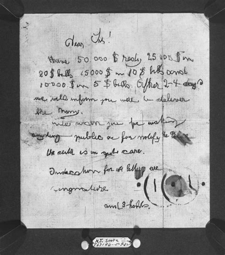 Lindbergh Baby Ransom Note Signature