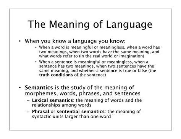 Meaning
