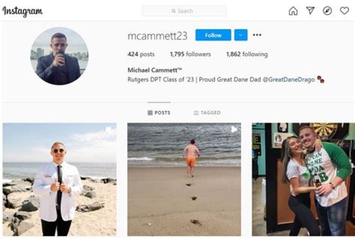 Michael Cammett Instagram account