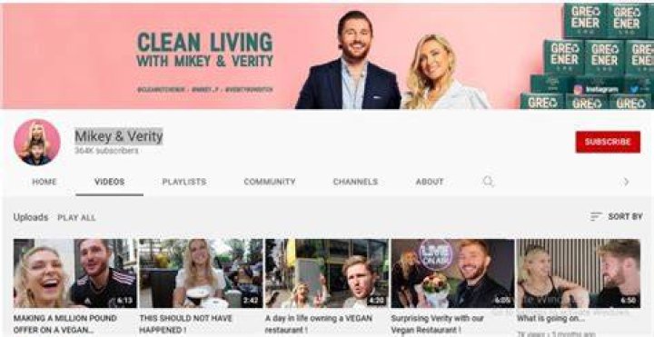 Mikey & Verity Youtube channel