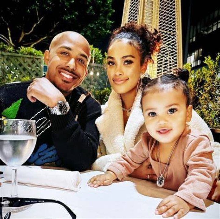 Miya with her husband Marques Houston and daughter Zara Houston
