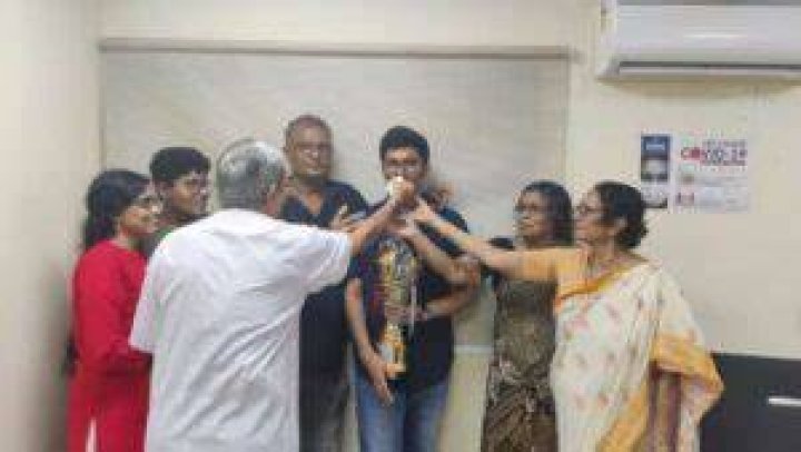 Mrinal Kutteri with his family members