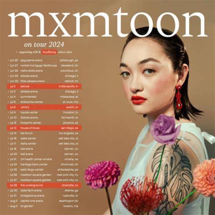 mxmtoon tour dates