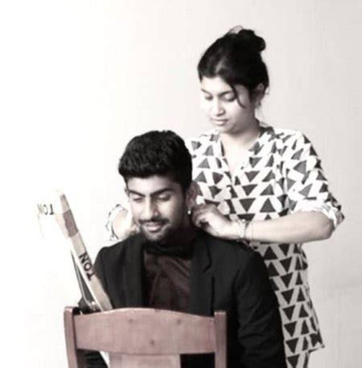 Narayan Jagadeesan with his sister Sarada Narayana
