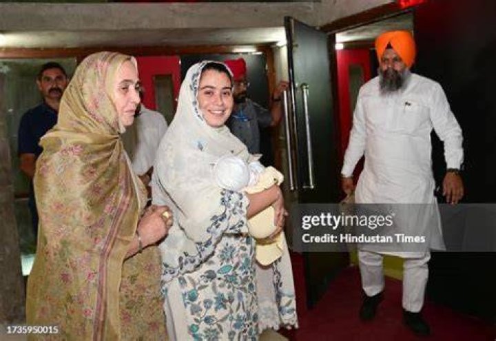 Narinder with her father Gurnam Singh
