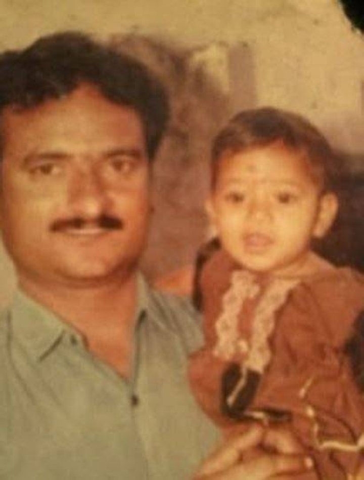 Nayani Pavani with her father