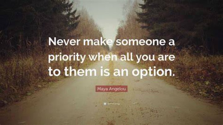 Never Make Someone A Priority