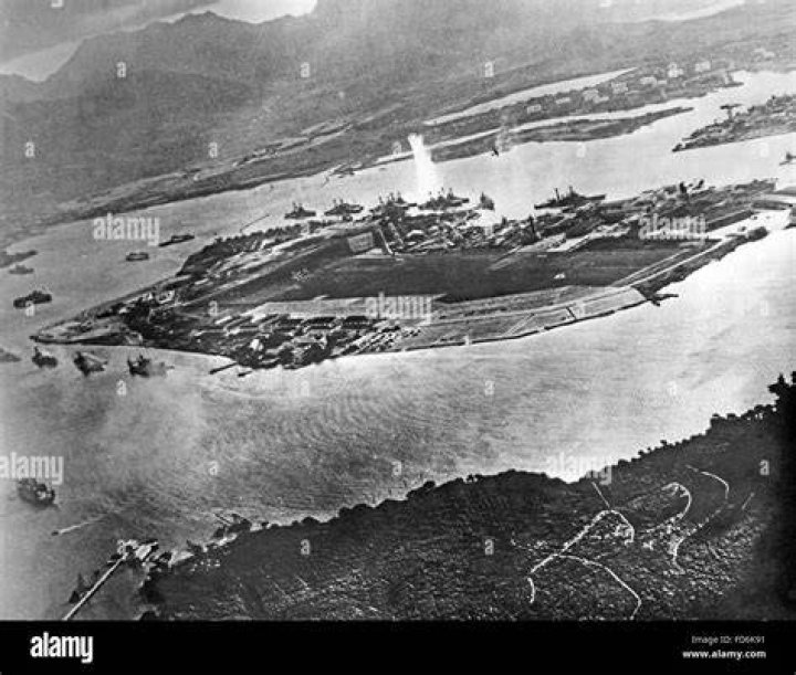Pearl Harbor Attack Aerial Photo