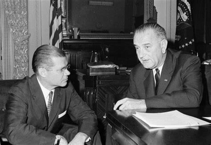 President Johnson And Secretary McNamara