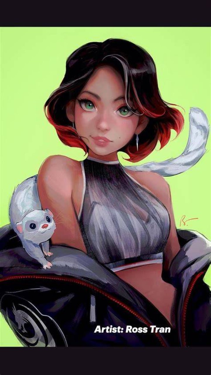 Ross Tran showing his work