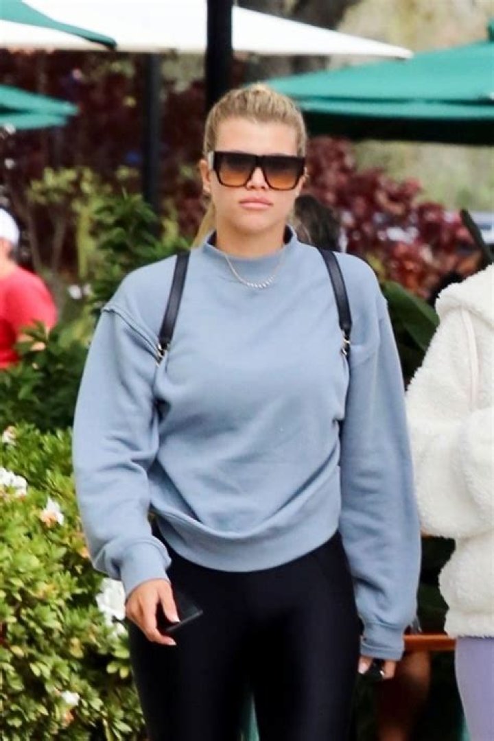 Sofia Richie out to lunch with Kourtney Kardashian and Scott Disick in Santa Barbara