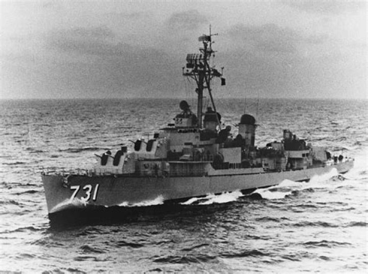 The USS Maddox During The Gulf Of Tonkin Incident