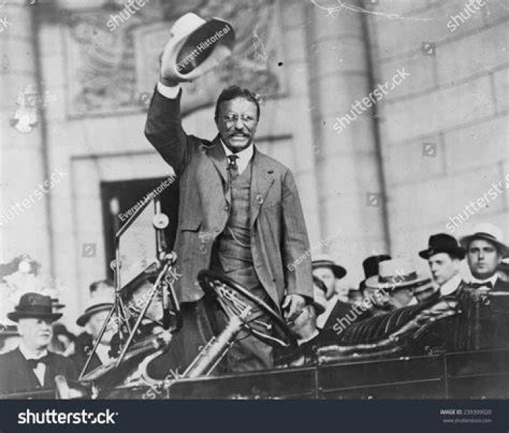 Theodore Roosevelt Lifting Hat