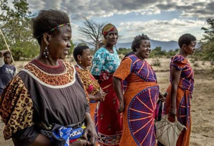 Theresa Kachindamoto With Village Elders