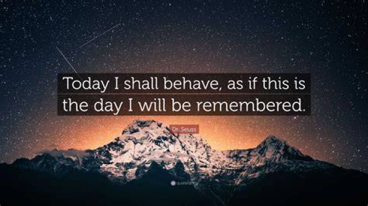 Today I Shall Behave