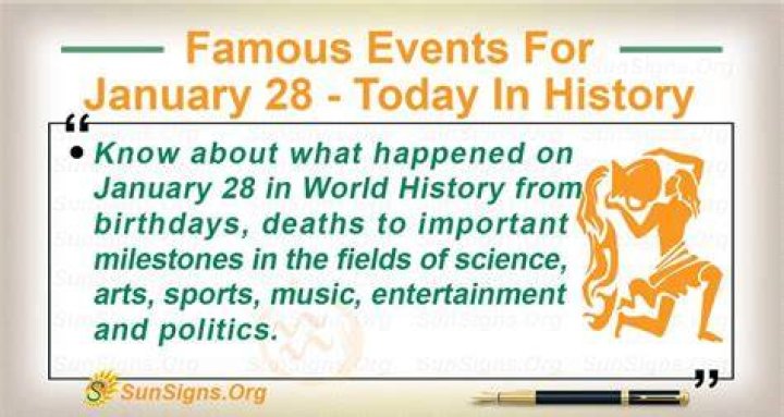 Today In History January 28